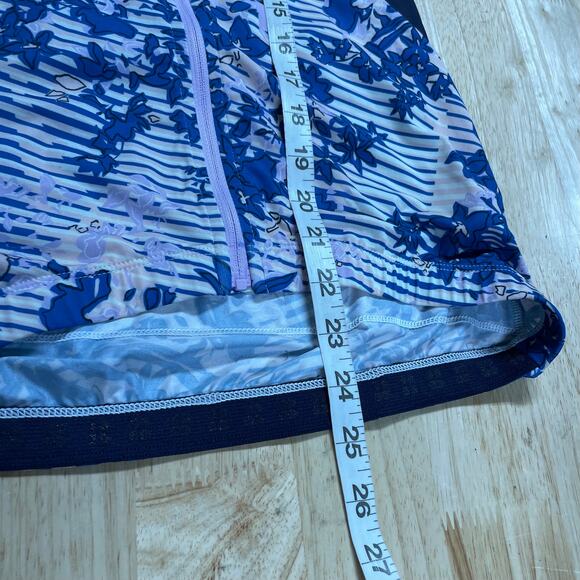 Sweaty Betty NWT Short Sleeve Cycling Jersey Floral Grid Zip Pocket Size S - Picture 12 of 14